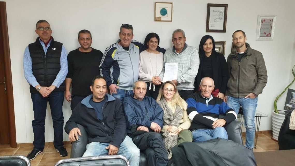 מעמד חתימת ההסכם