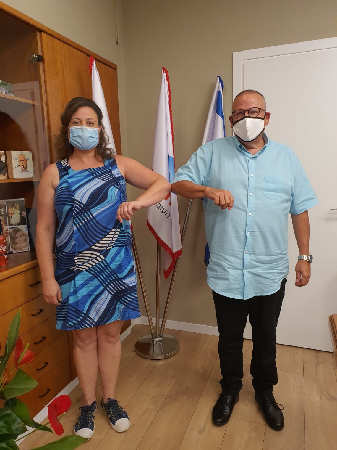 בר-דוד עם יו"ר איגוד העו"סים ענבל חרמוני, 12.7.2020