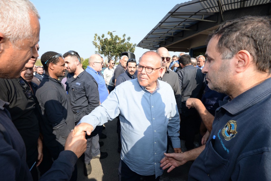 יו"ר ההסתדרות בביקור בטכנולוגיות להבים