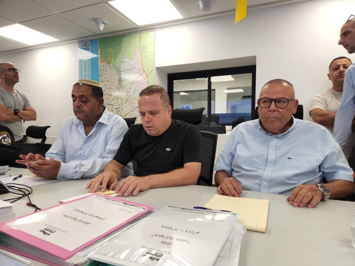ביקור יו"ר ההסתדרות בחפ"ק עיריית אשקלון